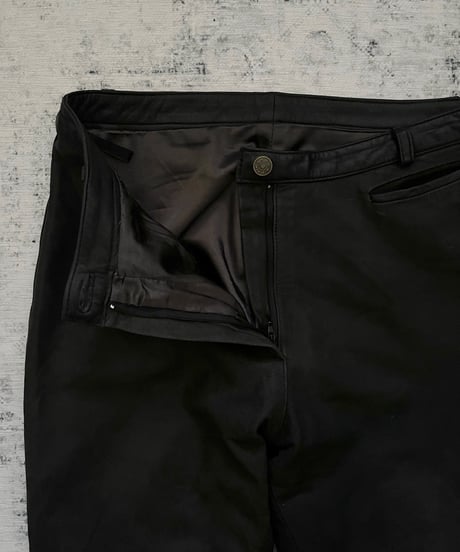1990s Trousers type Goat Leather pants