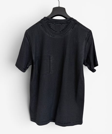 S/S 2009 NUMBER (N)INE “THE LONESOME HEROES” BORDER PRINT T-SHIRT［2］