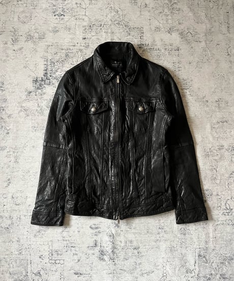2000s Cathy Jane leather tracker jacket