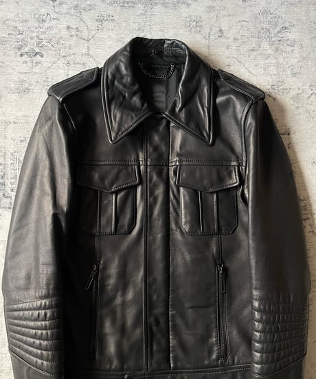Early 2010s Galaabend sheep skin biker jacket