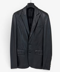 S/S 2004 DIOR HOMME “STRIP” RUNWAY 2B LEATHER BLAZER［44］