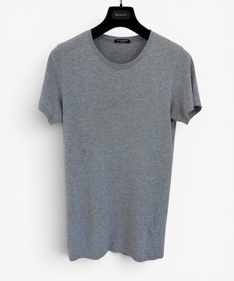S/S 2010 BALMAIN HOMME BY CHRISTOPHE DECARNIN DISTRESSED GOTHIC TRIBAL T-SHIRT［XS］