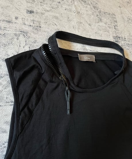 S/S 2004 Dior HOMME “Strip” zip tank top
