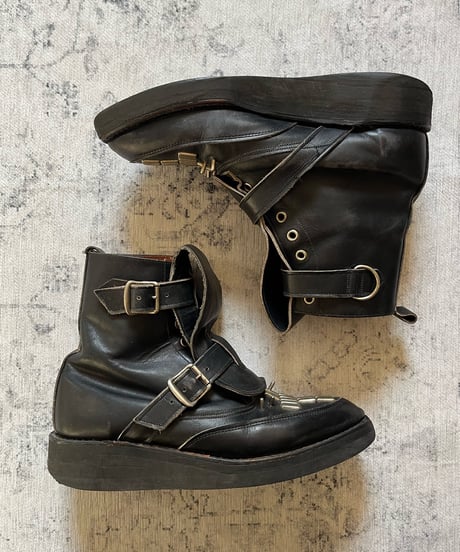 1986s BOY LONDON Metal Cross Creeper Boots［US7］