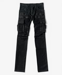 A/W 2014 BALMAIN HOMME WAXED BIKER DENIM 27
