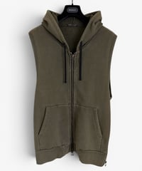 A/W 2010 BALMAIN BY CHRISTOPHE DECARNIN WIRE ZIP HOODIE VEST［M］