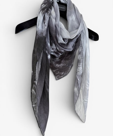 S/S 2013 BALMAIN HOMME PALM TREE CASHMERE SCARF