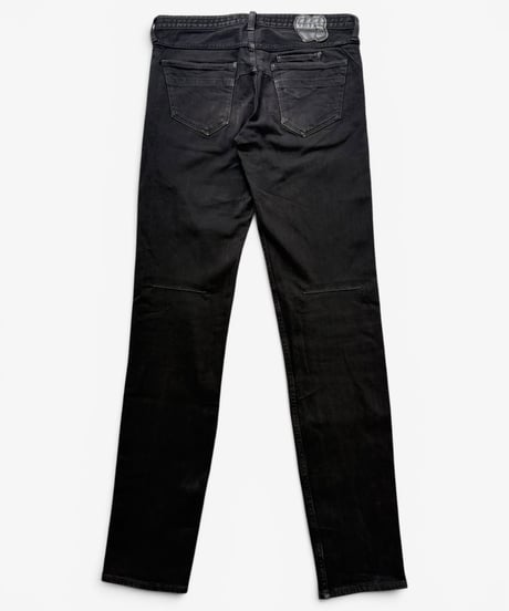 S/S 2008 NUMBER (N)INE “BIRDS” CRYING HEART BRACK STRETCH DENIM［3］