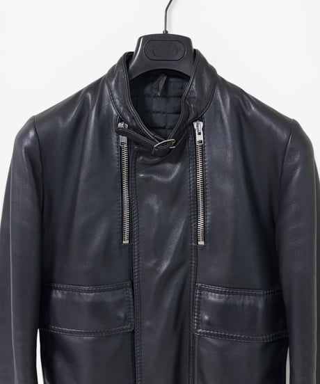 A/W 2007 DIOR HOMME “NAVIGATE”  A2 STYLE LEATHER FLIGHT JACKET［44］
