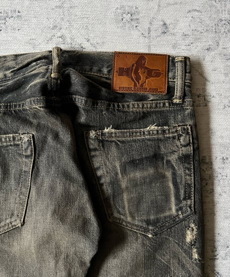 S/S 2004 Hysteric Glamour “Scab“ Studs Denim Pants