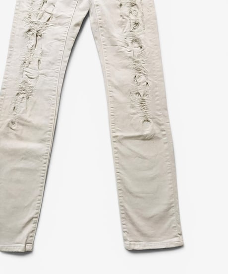 2014 DIOR HOMME REPAIRED DISTRESSED DENIM［28］