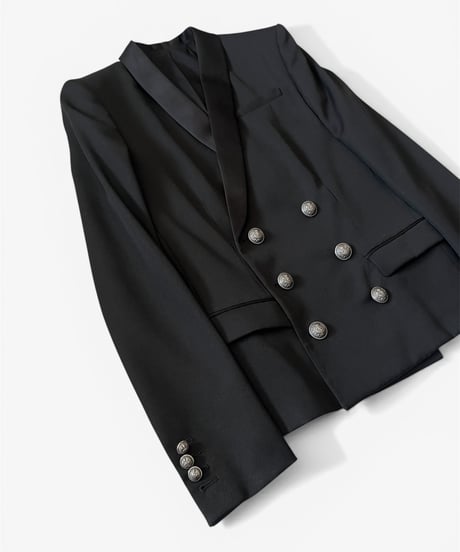 S/S 2014 BALMAIN HOMME SATIN SHAWL DB BLAZER
