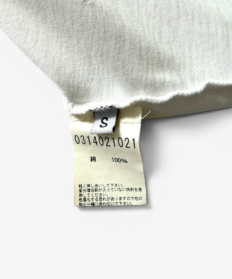 S/S 2011 BALMAIN HOMME BY CHRISTOPHE DECARNIN DISTRESSED B TIGER T-SHIRT［S］