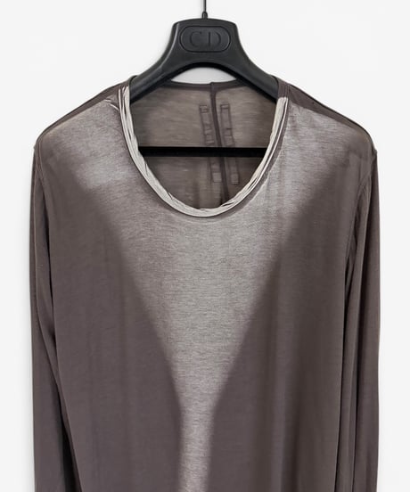 A/W 2007 RICK OWENS DRKSHDW BLEACHED NECK SHEER LONG SLEEVE［S］