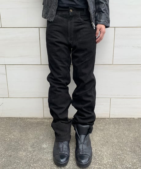 1990s Europe Nubuck leather pants