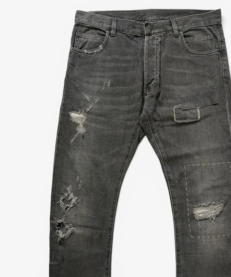 A/W 2013 BALMAIN HOMME DISTRESSED REPAIR DENIM［30］