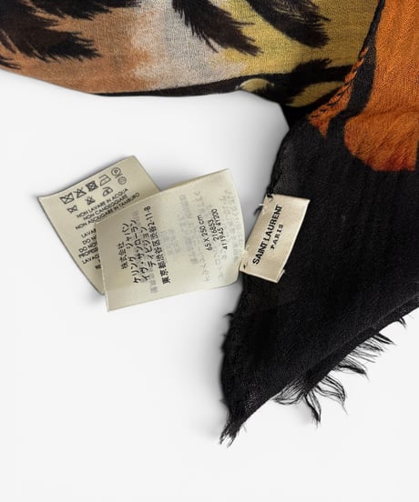 S/S 2016 SAINT LAURENT PARIS “SURF SOUND” PALM TREE SCARF