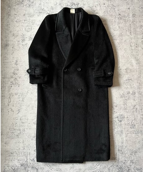 Alpaca Wool Double-Breasted Long Coat