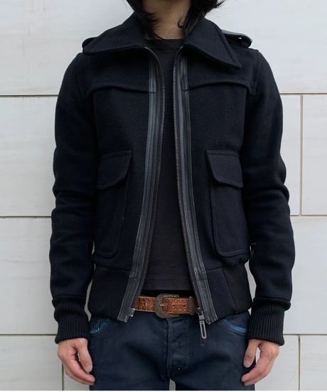 2000s Galaabend wool military jacket