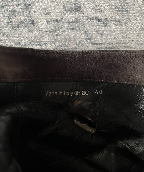 A/W 2001 Dior HOMME Side-Zip Suede leather boots