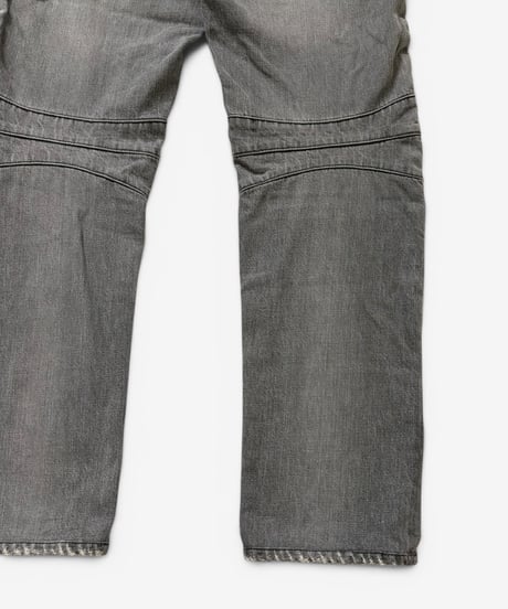A/W 2010 BALMAIN HOMME BY CHRISTOPHE DECARNIN DISTRESSED CLIP ZIP BIKER［31］
