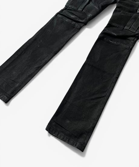 A/W 2014 BALMAIN HOMME WAXED BIKER DENIM 27