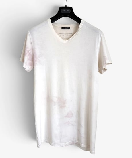 A/W 2010 BALMAIN HOMME BY CHRISTOPHE DECARNIN BLOOD STAIN T-SHIRT［M］