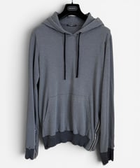 S/S 2010 BALMAIN HOMME BY CHRISTOPHE DECARNIN DISTRESSED REPAIR HOODIE［S］