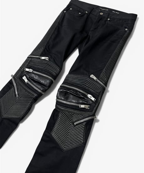 A/W 2014 SAINT LAURENT PARIS D04 BIKER DENIM