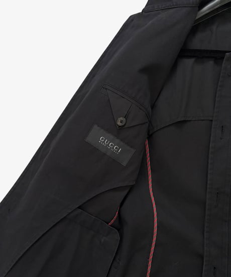 S/S 2010 GUCCI BY ALESSANDRO MICHELE BLACK SAFARI JACKET［44］