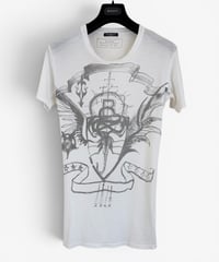 S/S 2011 BALMAIN HOMME BY CHRISTOPHE DECARNIN SCORPION GRAPHIC T-SHIRT［XS］