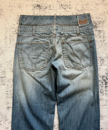 S/S 2004-2005 D&G double waist denim