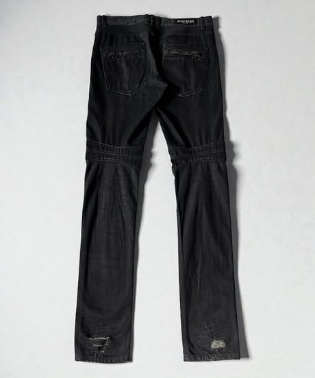 A/W 2010 BALMAIN BY CHRISTOPHE DECARNIN DAMAGE BIKER DENIM