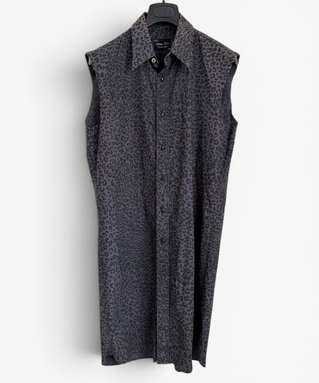S/S 2004 NUMBER (N)INE “DREAM BABY DREAM” LEOPARD SLEEVELESS LONG SHIRT［3］