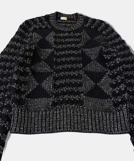 A/W 2018 SLP GLITTER GEOMETRIC KNIT XS
