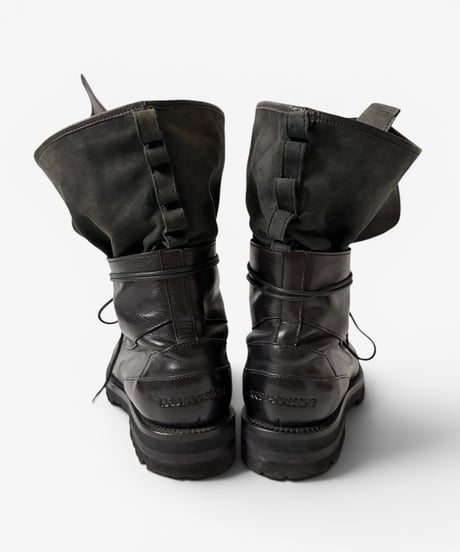 A/W 2009 KRIS VAN ASSCHE RUNWAY FOLD-OVER COMBAT BOOTS［41-42］