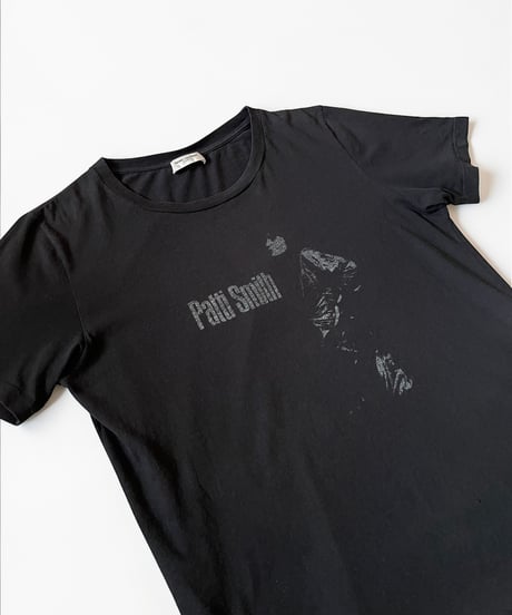 S/S 2017 SAINT LAURENT PARIS PATTI SMITH DAMAGED T-SHIRT