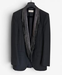 S/S 2016 SAINT LAURENT PARIS “SURF SOUND” STUDDED FRINGE BLAZER［42］