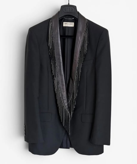 S/S 2016 SAINT LAURENT PARIS “SURF SOUND” STUDDED FRINGE BLAZER［42］