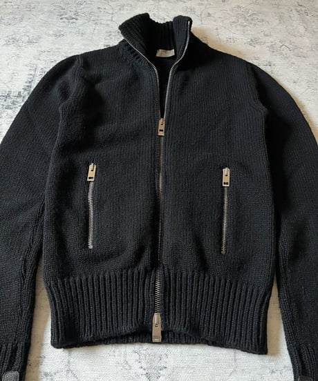 A/W 2004 Dior HOMME “Victim” drivers knit jacket