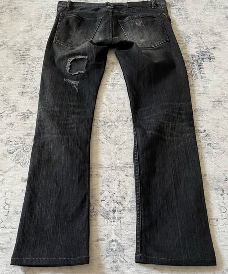 Early 2000s L.G.B wolf leather damage denim