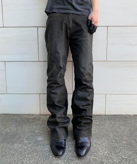 1990s Trousers type Goat Leather pants