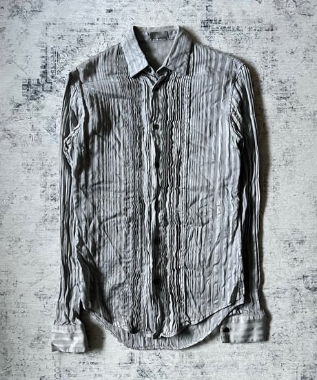 S/S 2005 Dior HOMME “BECK” Sheer Stripe Dress Shirt