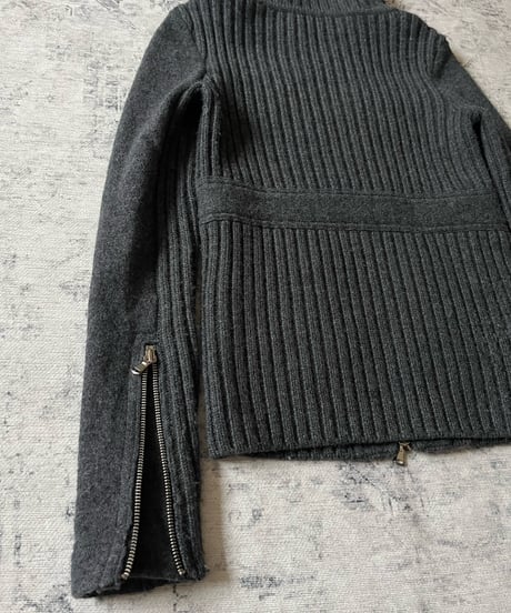 A/W 2008-2009 Marc by Marc Jacobs Rib Wool Mix Zip Jacket