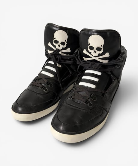2010 MASTERMIND JAPAN × ADIDAS SKULL HI-TOP SNEAKERS［US10.5］