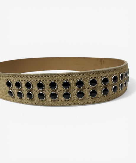 A/W 2004 DIOR HOMME “VOTC” STUDDED SINGLE PIN BELT
