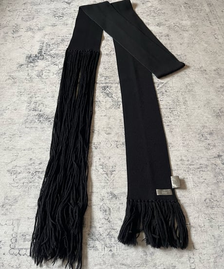 A/W 2004 Dior HOMME “VOTC” Fringe Long Scarf