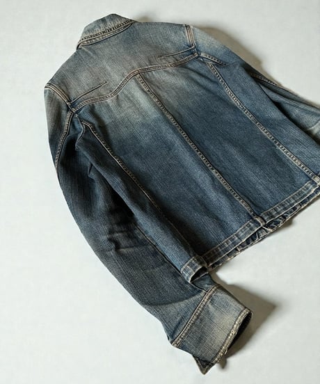 A/W 2005 DIOR HOMME “GRAM ROCK” RED-RUST DENIM JACKET