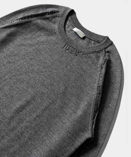 A/W 2007 DIOR HOMME “NAVIGATE” DISTRESSED KNIT SWEATER