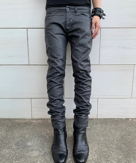 2000s Diesel black coating denim